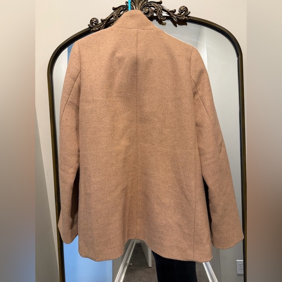 J. Crew Women's Camel Pea Coat 8 - Picture 2 of 11